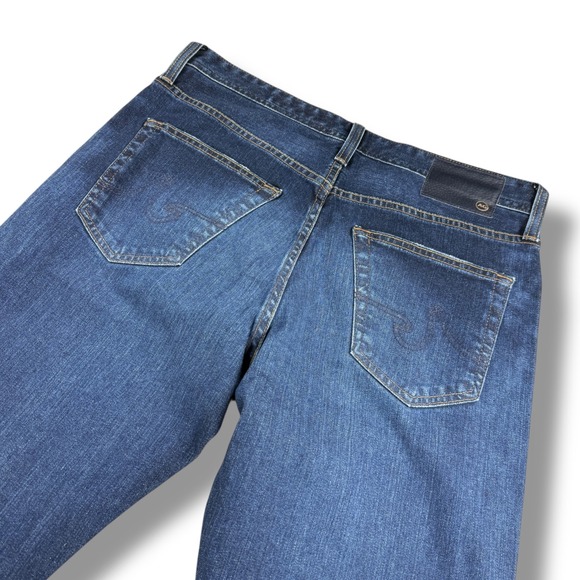 AG Adriano Goldschmied The Everett Slim Straight Jeans Mens Size 32x34 Dark Wash - Picture 4 of 11